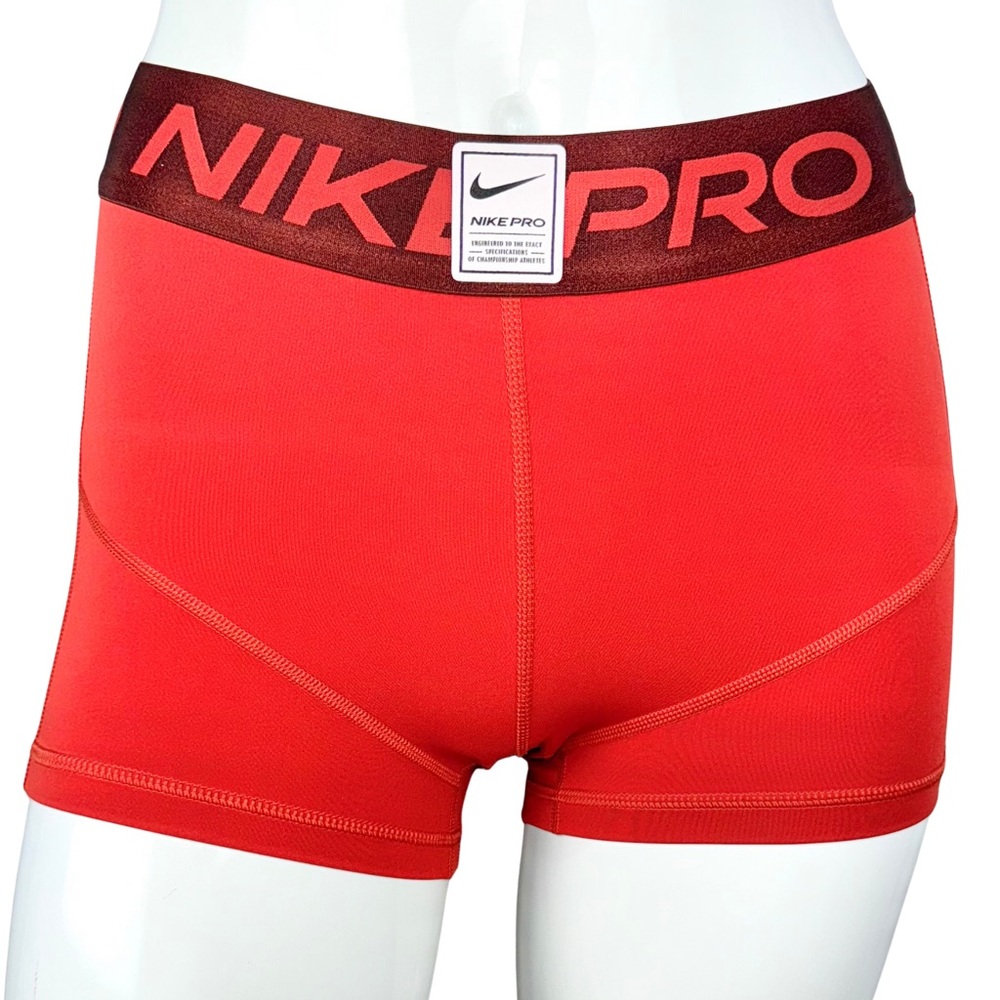 Nike Pro Dri-FIT Compression Shorts Red Size Small